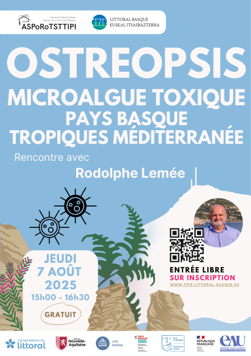 Retour sur la conférence de Rodolphe Lemée: Ostreopsis, une microalgue toxique: des tropiques au Pays basque, en passant par la Méditerranée